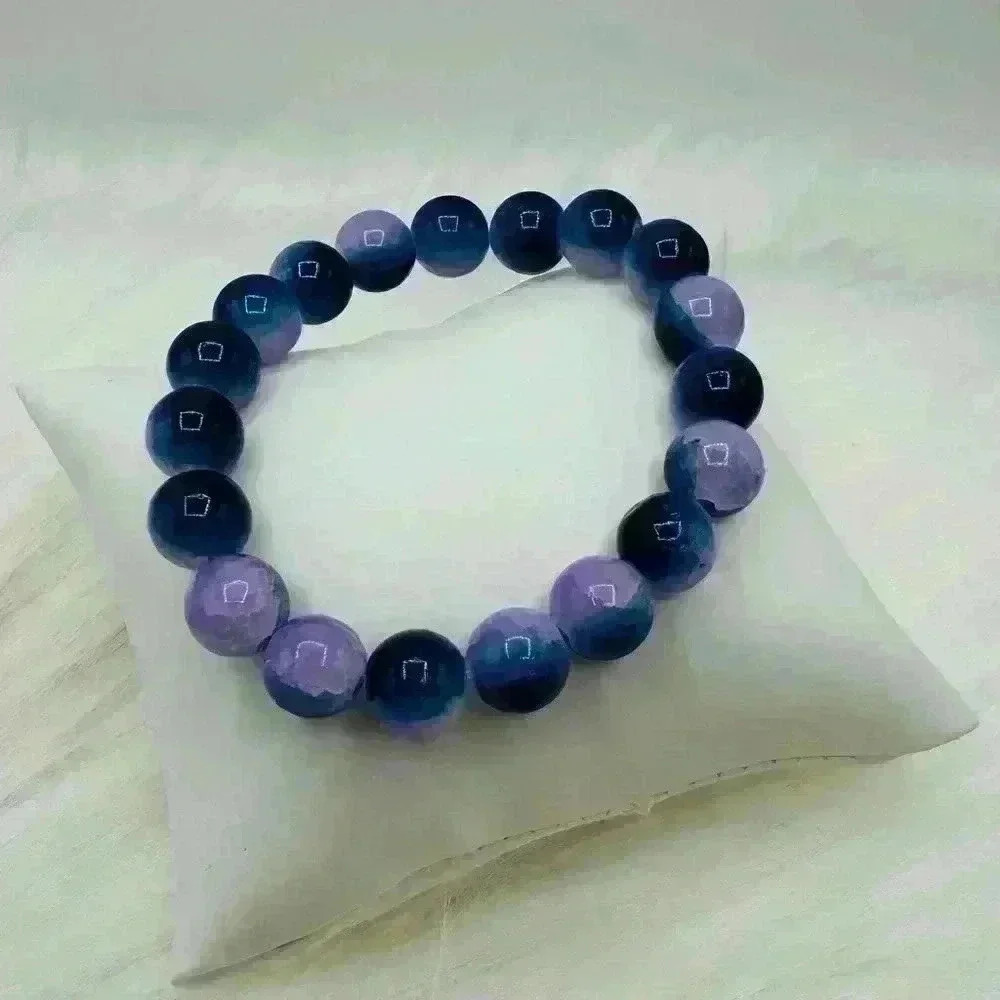 Blue Berry 10mm Beaded Bracelet